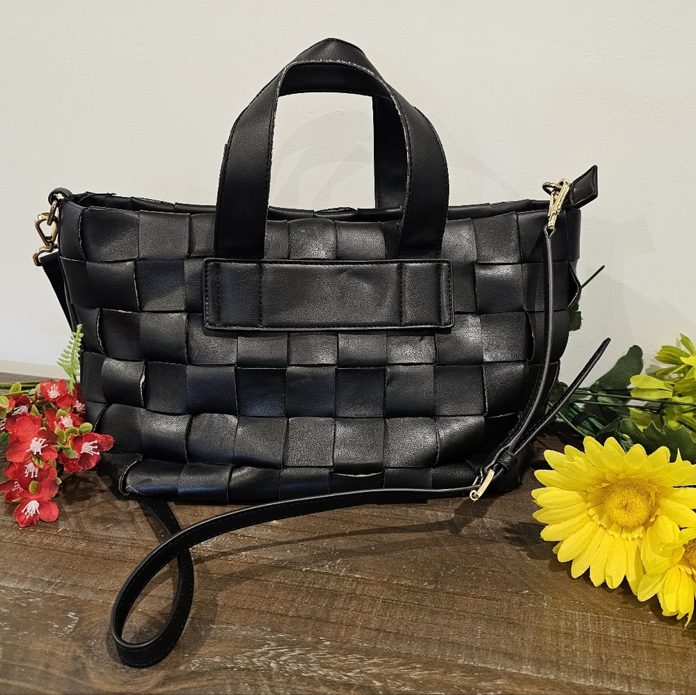 Antik Kraft woven basket weave crossbody / Shoulder Bag